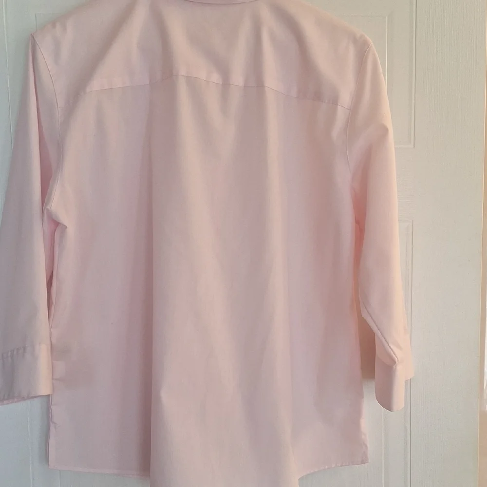 Foxcroft Soft Pink Collared Shirt - Picture 9 of 11